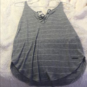 Light grey striped tank top